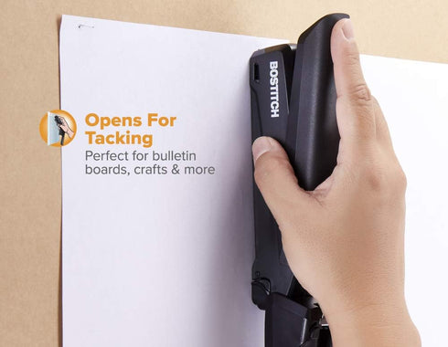 Bostitch Office Executive 3 in 1 Stapler, includes 210 Staples and Integrated Staple Remover, One Finger Stapling, No Effort, 20 Sheet Capacity, S...