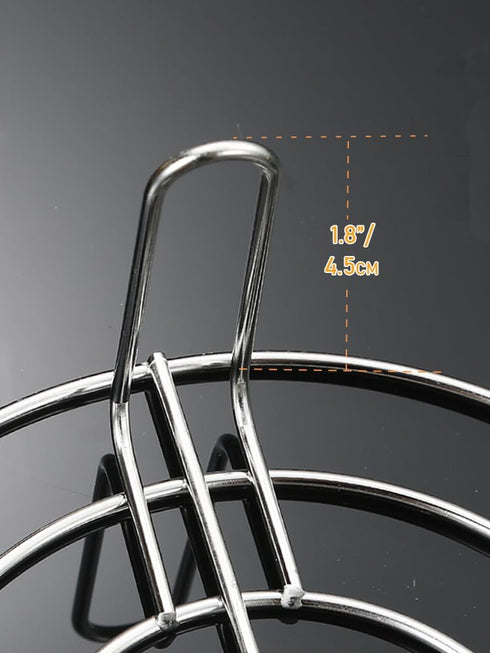 5.5 Inch Cooking Rack with 1.8" Height Legs Round Stainless Steel Baking and Cooling Steaming Rack Cookware Fit for Air Fryer Instant Pot Pressure...