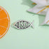 Jesus Fish Brooch Silver Tone Cartoon Fish Pin Christian Jewelry Lapel Pin Popular with Christian Bikers Marine Animal Brooch Enamel Pin Badge Chr...