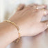 14K Gold Filled Stainless Steel Paperclip Chain Bracelet for Women, 7.5” Rectangle Link Bracelets, Waterproof and Never Tarnish...