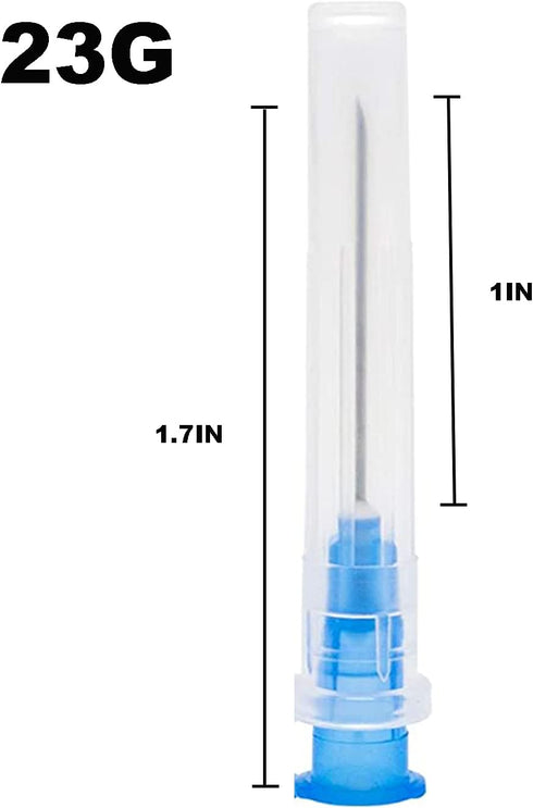 100 Pack 23 Gauge 1IN Lab Accessories,Individually Sealed Supplies...