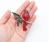 Red Rhinestone Northern Cardinal Brooch,Fashion Crystal Animal Birds Brooch for Women Christmas Bird Brooch...