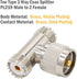 PL259 T Connector Adapter Male to Female, UHF 1 Male to 2 Female, SO239 Male to SO239 Female Tee Coaxial Cable Splitter for Ham Radio CB Antenna...