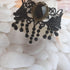 2 Pack Black White Droplet Elegant Vintage Princess Lace Gothic Statement Necklace Bracelet Victorian Tassel Flower Choker Pendant Vampire Neck Ch...