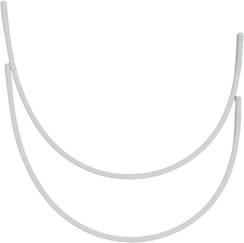 Carbon Steel Replacement Underwire Repair - Nylon Coated - Heavy Gauge Sturdy Wire for Bras - Vertical Wire Size 56-1 Pair - See Pictures for Meas...