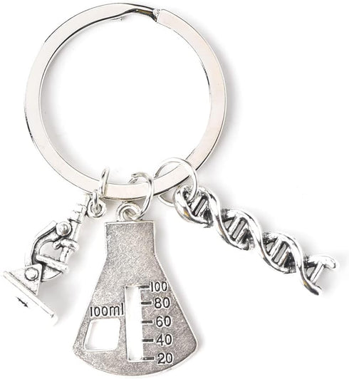 Chemistry Teachers Students Gifts Keychain for Graduation Birthday Gifts for Teacher Student Science Keychains Key Ring Gift for Chemistry Lovers ...