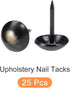 Upholstery Nail Tacks (11x17x3.5mm) 25Pcs, Iron Round Thumb Push Pins - for House Construction, Home Kitchen Furniture, Black...