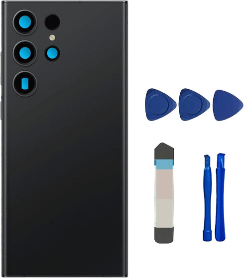 Galaxy Black S23 Ultra Back Glass Replacement for Samsung Galaxy S23 Ultra 5G Back Glass Cover with Pre-Installed Camera Lens and Adhesive + Repai...