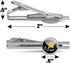 U.S. Army Logo with Soldier Silhouettes Round Tie Bar Clip Clasp Tack Silver Color Plated...
