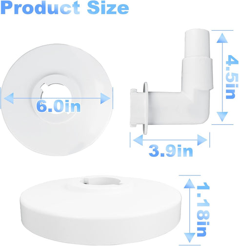SP11041 Skimmer Vacuum Plate with Hose Elbow Adapter Fits for Hayward SP1090, SP1091 and SP1092...