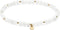 MORGAN & PAIGE Bronze 18k Yellow Gold Plated Genuine Gemstones Stretch Bracelets for Women Trendy - Elegant Dainty Gold Beaded Bracelets for Women...