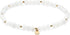 MORGAN & PAIGE Bronze 18k Yellow Gold Plated Genuine Gemstones Stretch Bracelets for Women Trendy - Elegant Dainty Gold Beaded Bracelets for Women...