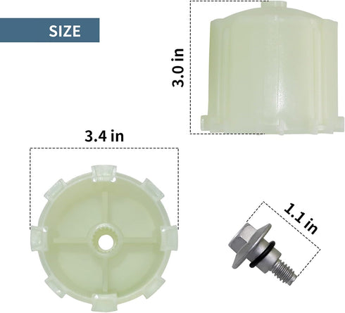 Upgraded WH49X10042 Washer Agitator Coupling Kit by Sikawai Fit for GE Hot-point Washer - Replaces AP3964635 AH1517844 1195917 WH43X10009