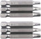 Fixinus 6 Pieces Square Screwdriver Bits, 1/4 inch Hex Shank S2 Steel Square SQ1 SQ2 SQ3 Drill Bits Magnetic Screwdriver Bit Set, 50mm Length...