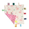 Pink Baby Tag Comforter Taggy Blanket - Security Blanket with Multi-Coloured Tag, Taggy Plush Comforter - Pale Pink Textured Underside...