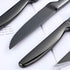 Steak Knife Set, 4-Piece Serrated Black Steak Cutlery Steak Knife, Stainless Steel Steak Cutlery Knife for Home, Restaurant, Hotel, 22cm...