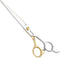 Dog Cat Scissors for Grooming, Pet Shears for Thick Coats and Matted Hair, Thinner Curved Straight Chunker Stainless Steel Shears (7.0" Straight G...