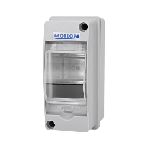 2 Way Circuit Breaker MCB Distribution Protection Box with DIN Rail, IP65 Waterproof,for Indoor and Outdoor...