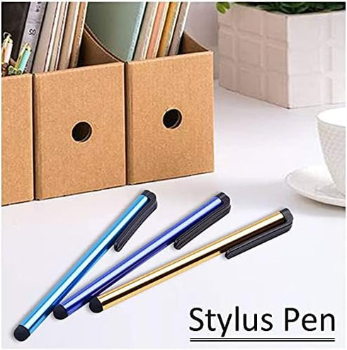 12 Pack Universal Capacitive Stylus Pen Portable Multicolor Touchscreen Stylus Pens Compatible with Apple iPhone 5 /5S/ 5C /6/7/11 Plus iPad Galax...