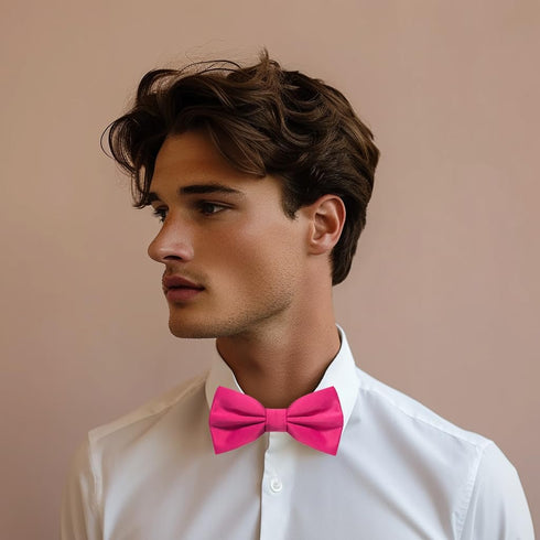 RBOCOTT Mens Solid Color Pre-tied Bow Tie Adjustable Bowtie...