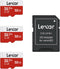 Lexar 32GB Micro SD Card 3 Pack, microSDHC UHS-I Flash Memory Card with Adapter - Up to 100MB/s, U1, Class10, V10, A1, High Speed TF Card (3 micro...