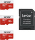 Lexar 32GB Micro SD Card 3 Pack, microSDHC UHS-I Flash Memory Card with Adapter - Up to 100MB/s, U1, Class10, V10, A1, High Speed TF Card (3 micro...
