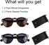 2 Pack Reading Sunglasses Bifocal for Women,Outdoor Reader Glasses Vintage Round Shape...