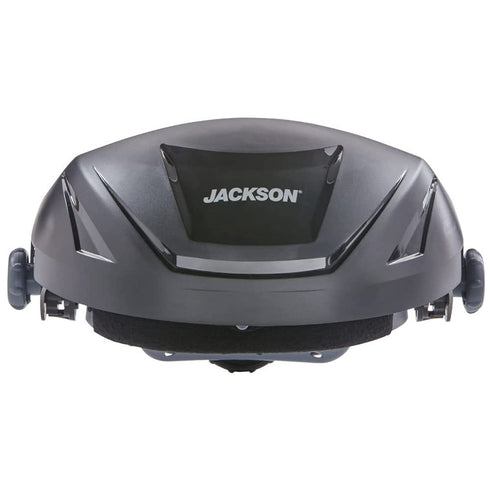 Jackson Safety High Impact Resistant F4XP Premium Crown with Ratcheting Headgear, Universal Window Pattern (Window Not Included), Black, 14260...