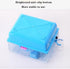 Pet Hamster Cage with Running Wheel Water Bottle Food Basin Portable Carrier House Mice Home Habitat for Going Out, Traveling (Blue)...