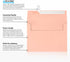LUXPaper A7 Invitation Envelopes | Peel & Press | 5 1/4" x 7 1/4" | Blush Pink | 80lb. Text | 50 Qty...