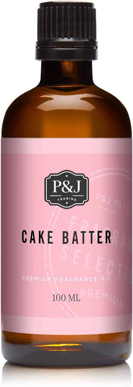 P&J Trading - Cake Batter Scented Oil 100ml - Fragrance Oil for Candle Making, Soap Making, Diffuser Oil...