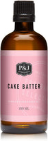 P&J Trading - Cake Batter Scented Oil 100ml - Fragrance Oil for Candle Making, Soap Making, Diffuser Oil...