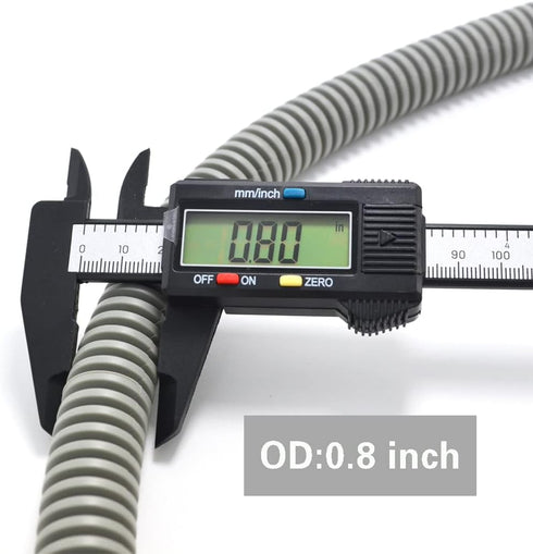 Universal Dishwasher Drain Hose - 6 Ft Discharge Hose - Corrugated and Flexible Dishwasher Hose Drain Replacement with Clamp