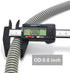 Universal Dishwasher Drain Hose - 6 Ft Discharge Hose - Corrugated and Flexible Dishwasher Hose Drain Replacement with Clamp