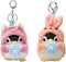 2Pcs Cute Plush keychains kawaii keychain small stuffed animals,Penguin keychain,cute keychains for backpacks,kawaii animals. (F)...