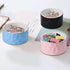 Ceramic Paper Clip Holder Ceramic Paper Clip Dispenser Organizer for Office Desk Binder Clip Holder (Blue)...