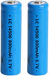 14500 Battery, 2 Pack 800mAh AA Size Rechargeable Lithium Battery Pack 14500/800mAh/3.7V...