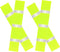 4 Packs Yellow High Visibility Safety Seat Belt Cover Reflective Seat Belt Covers for Cars Trucks Seat Belt Compliance 17.7” x 2.7”...