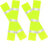 4 Packs Yellow High Visibility Safety Seat Belt Cover Reflective Seat Belt Covers for Cars Trucks Seat Belt Compliance 17.7” x 2.7”...