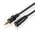 TNP AUX Headphone 3.5mm Extension Cable (3 Feet) - Male to Female Extender Audio Auxiliary Jack Adapter Wire Cord Plug Connector for iPhone iPod i...