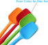 4-Piece Silicone Spatula Set 11inch Large Heat-Resistant Rubber Spatulas Baking Mixing Tool Non-Stick Flexible Seamless Spatulas with Stainless St...