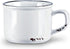 Abbott Collection 27-ENAMEL/CAP WHT Enamel Look Stoneware Cappuccino Mug, White...