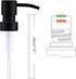 Black Soap Dispenser Pump Replacement - Matte 304 Stainless Steel Hand Soap and Lotion Dispenser Pumps Replacement for Regular Glass Mouth Bottles...