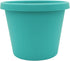 The HC Companies 12 Inch Round Prima Planter - Plastic Plant Pot with Rolled Rim for Indoor Outdoor Plants Flowers Herbs, Dusty Teal...