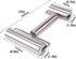 Rolling Pin Double Roller, Stainless Steel Pastry and Pizza Double Dough Baker Roller Metal Kitchen Utensils Ideal for Baking Dough, Pizza, Pie, P...