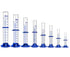 Thick Glass Graduated Cylinder Measuring Liquid Lab Cylinders with Anti-falling Plastic Base and Bumper Guards and Cylinder Brush (glass, 50ML)...