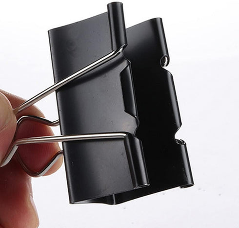 9 Pack Binder Clips Paper Clamps Upgrade Big Clip for Office Classroom Home Supplies(Black)...