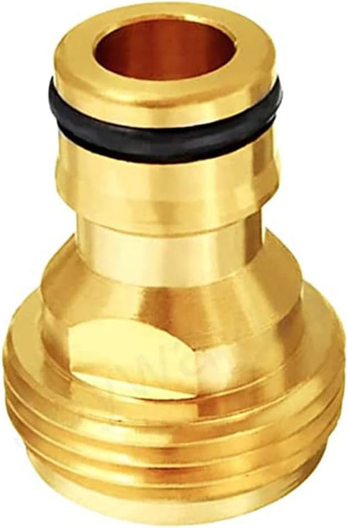 Joywayus 3/4” GHT Male Garden Hose Quick Connect Adapter Brass Connect Fitting?Pack of 4?...