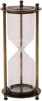 Retro Metal Sandglass Empty Hourglass Sand Timer Without Sand for Home Office Decoration (Bronze - L)...