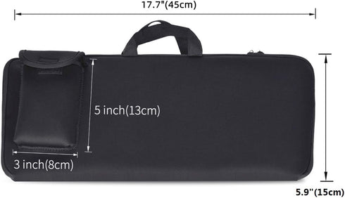 Wireless Keyboard Portable Case Storage Bag - Dustproof, Waterproof, Shockproof for Dell KM3322W/HP 230/HP 330 Wireless Keyboard and Mouse Combo (...